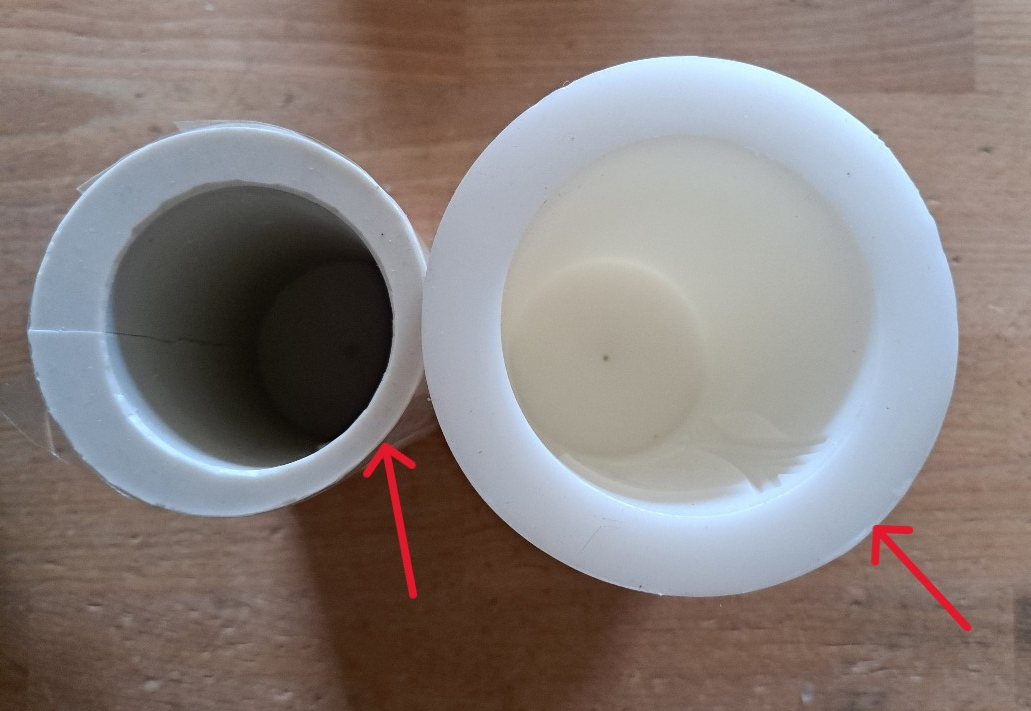 wall thickness of silicone moulds for candle casting